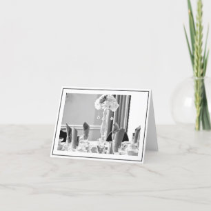 Elegante Tabelleneinstellung Dankeskarte