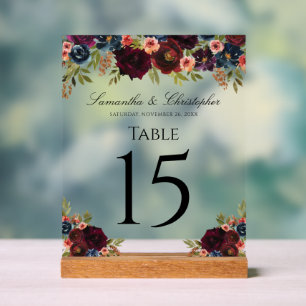Elégante table de réception de mariage floral Bour