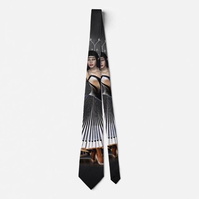 Elegante Tänzerin Krawatte (Vorderseite)