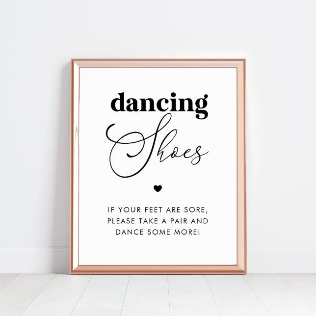 Elegante Tanzschuhe Gastgeschenk Hochzeit Poster (Von Creator hochgeladen)