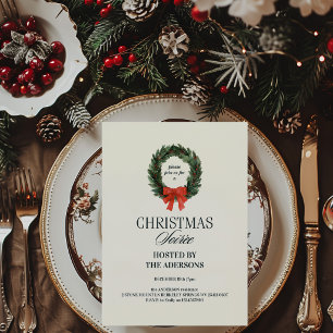 Elegante Tartan-Platten-Weihnachtsfeier-Einladung Einladung