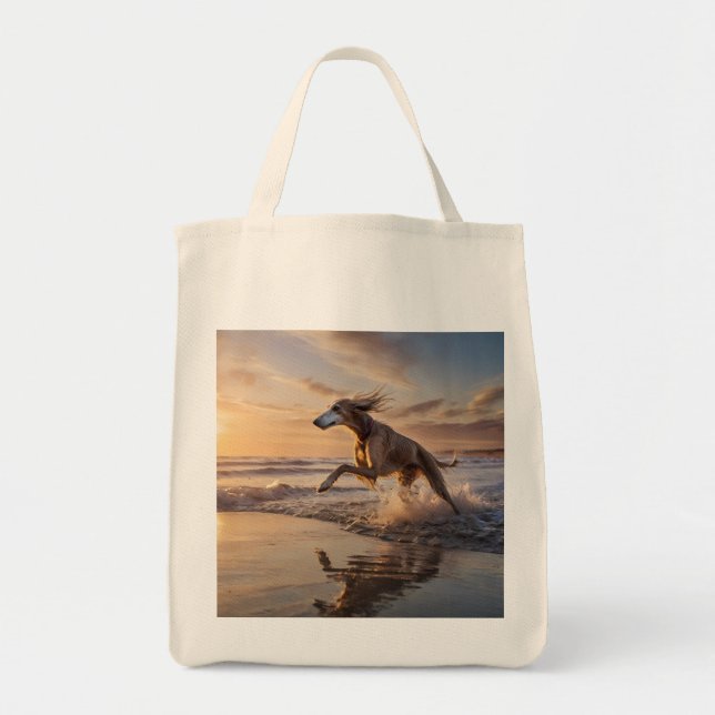 Elegante Tasche Saluki (Vorne)