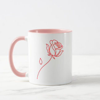 Élégante tasse à café pour la Saint-Valentin avec