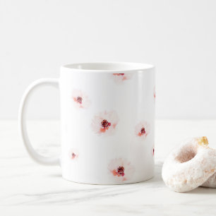 Elegante Tasse des Blumenkaffees