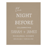 Elegante Taupe The Night Before Probe Dinner