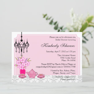 Elegante Tea Party Einladung