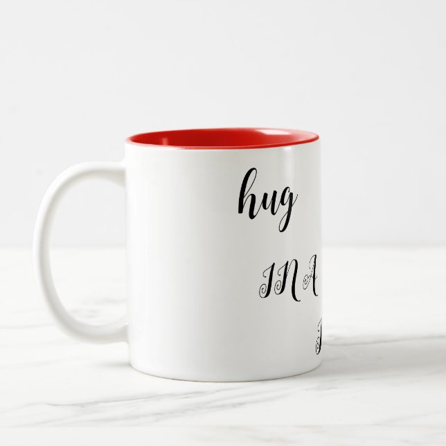 Elegante Tea-Tasse für Ihre entspannenden Momente" Zweifarbige Tasse (Links)