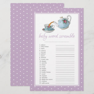 Elegante Teacups Kinderdusche Teezubereitung Party
