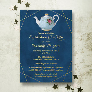Elegante Teapot Brautparty Teatro Sociale Bellinzo Folieneinladung