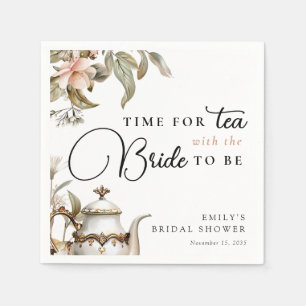 Elegante Teeparty-Bridal-Shower Serviette