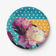 Elegante Teller für Blumenpapier