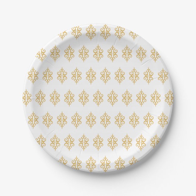 Elegante Teller für Spitzen-Muster (Vorderseite)