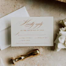 Elegante Terracotta Calligraphy Wedding