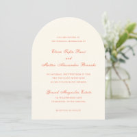 Elegante Terrakotta-Moderne Klassische Hochzeit