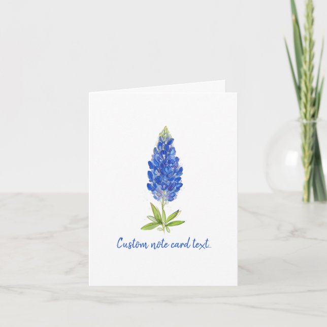 Elegante Texas Bluebonnet Blume Art (Vorderseite)