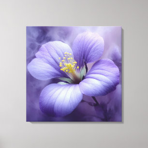 Elegante Textured Floral Art Leinwanddruck