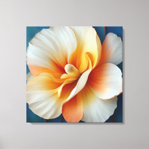 Elegante Textured Floral Art Leinwanddruck
