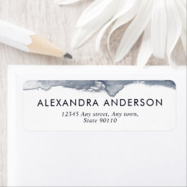 Elegante Tiefgraue Wasserfarben Beruflich Minimal