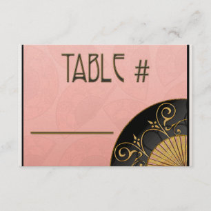 Elegante Tischkarten (Pink) Einladung