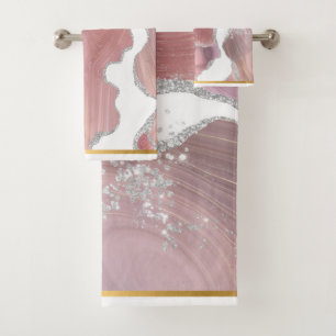 ÉLÉGANTE TOILETTE EN MARBRE ROSE ROUGE