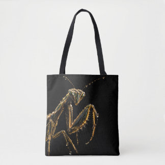 Elegante Tote-Tasche 'Gottesanbeterin Schwarz und Tasche