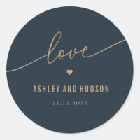 Elegante Touch EDITABLE FARBE Wedding Stickers