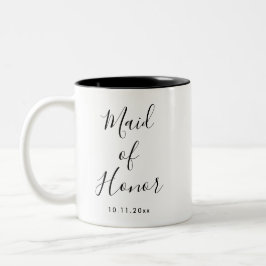 Elegante Trauzeugin Zweifarbige Tasse