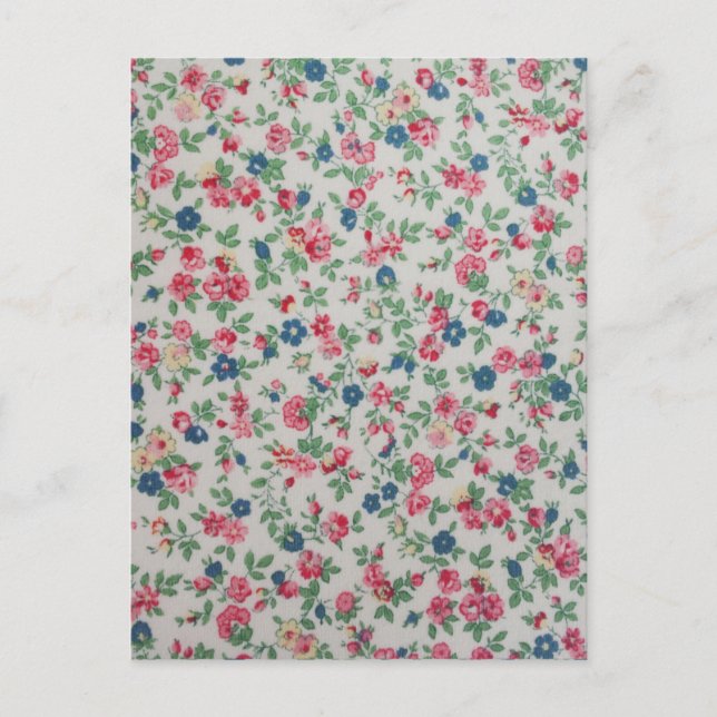 Elegante trendige, gürtnenhafte Vintage Rose Postkarte (Vorderseite)