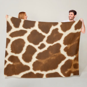 Elegante Trendy Cow Imitate Leather Collection Fleecedecke