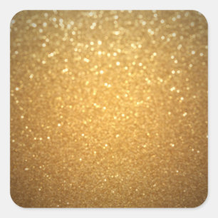 Elegante trendy Gold Glitzer Blank Template Modern Quadratischer Aufkleber