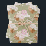 Elegante trockene Palmen und Anthurium Geschenkpapier Set<br><div class="desc">Elegante,  weiße Anthurien,  trockene Blätter aus Palmen und rosafarbene Blume,  dieses Verpackungspapier ist perfekt für jede Geschenkveranstaltung - ideal für Hochzeiten,  Brautpartys,  Geburtstage und Babyduschen.</div>