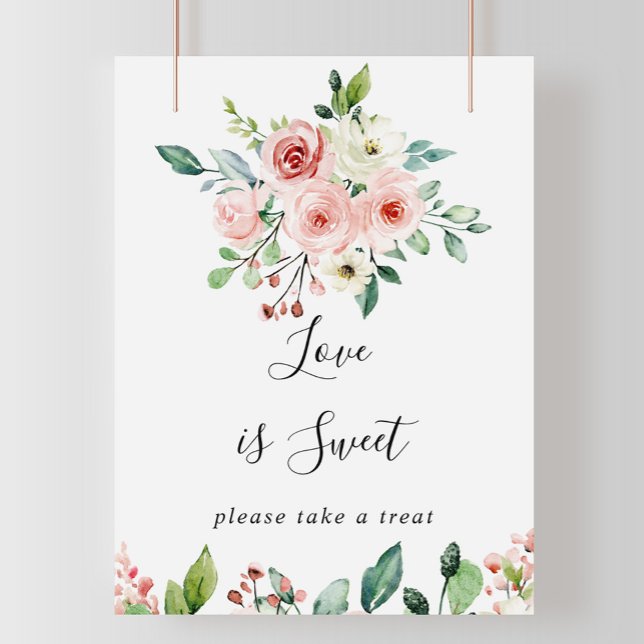 Elegante trockenes Herbst Liebe ist süß signieren Poster (Von Creator hochgeladen)
