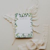Elegante Tropical Green Foliage Calligraphy Weddin