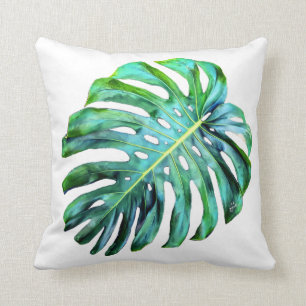 Elegante tropische Blatt-Fotografie Hawaiis Kissen