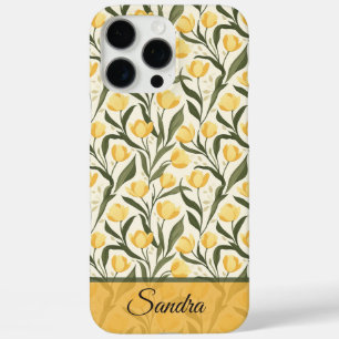 Elegante Tulpe Anpassbarer Name iPhone-Hülle iPhone 16 Pro Max Hülle