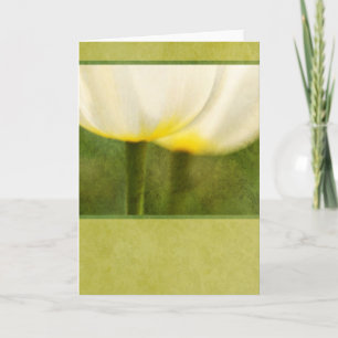 Elegante Tulpen Karte
