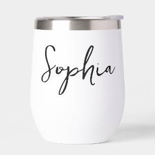 Élégante Tumblers Personnalisés À Vins De La Fête