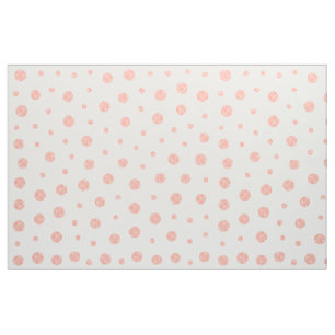 Elegante Tupfen - weiches rosa Goldweiß Stoff