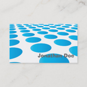 Elegante Türkise Dots Personal Business Card Visitenkarte