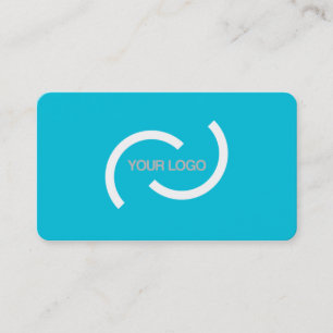 Elegante türkisfarbene Karte. Passen Sie mit Ihre Visitenkarte