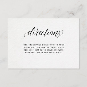 Elegante Typografie auf Aquarellpapier-Anweisungen Einladung