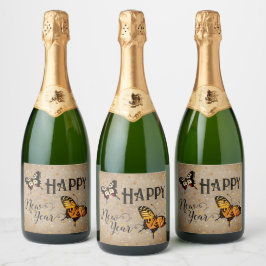 Elegante Typografie Butterfly Stars Rustikales Neu