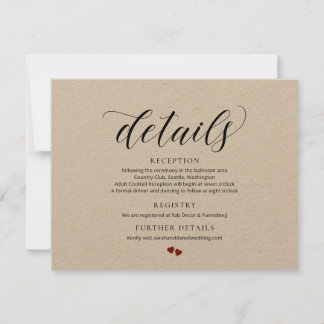 Elegante Typografie - Einschließungskarte für Hoch Einladung
