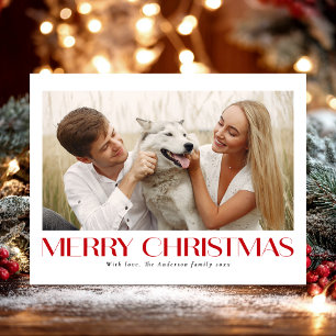 Elegante Typografie Foto Frohe Weihnachten