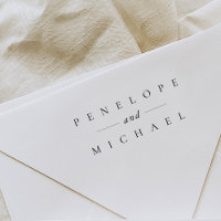 Elegante Typografie-Hochzeit