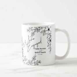Elegante Typografie ist verlobt Kaffeetasse