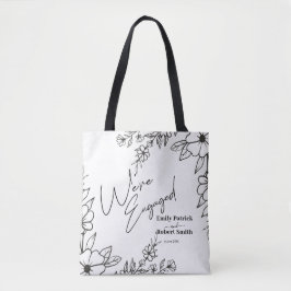 Elegante Typografie ist verlobt Tasche
