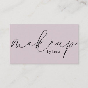 Elegante Typografie Makeup    Visitenkarte