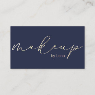 Elegante Typografie Makeup Visitenkarte