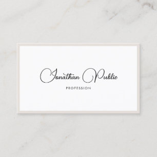 Elegante Typografie Minimalistisch modern anpassen Visitenkarte